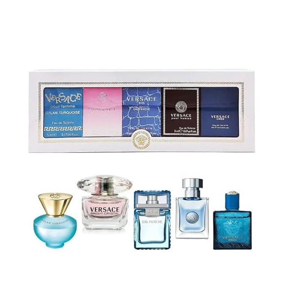 Versace Perfume Set: Eros Bright Crystal & More