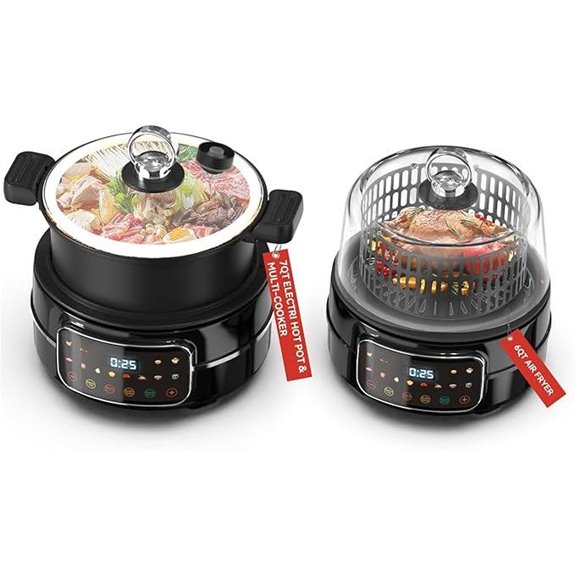 6QT Air Fryer & Multi-Cooker Combo (12-in-1)