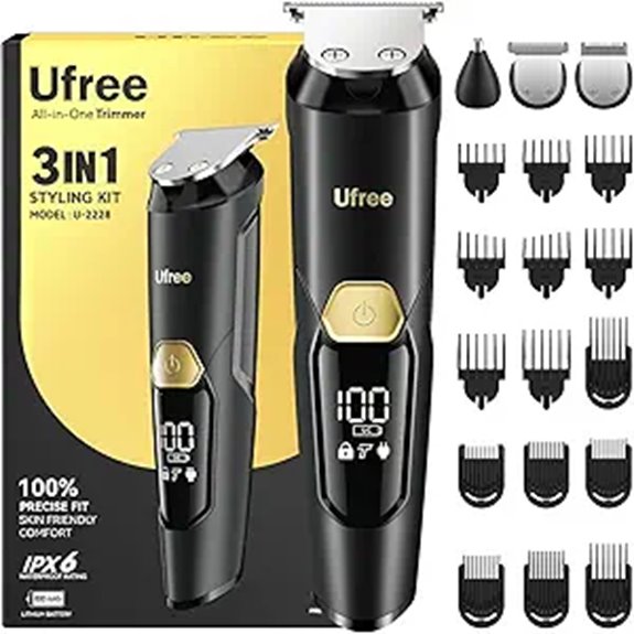 Ufree 3-in-1 Beard Trimmer & Grooming Kit