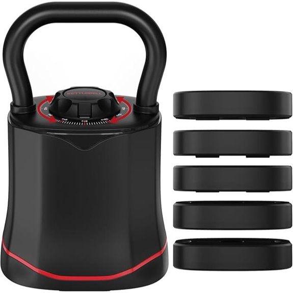Adjustable 6-in-1 Kettlebell for Full Body Workouts