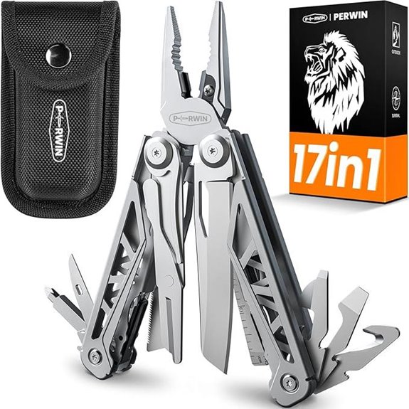 17-in-1 Stainless Steel Multi-Tool for Survival and Camping