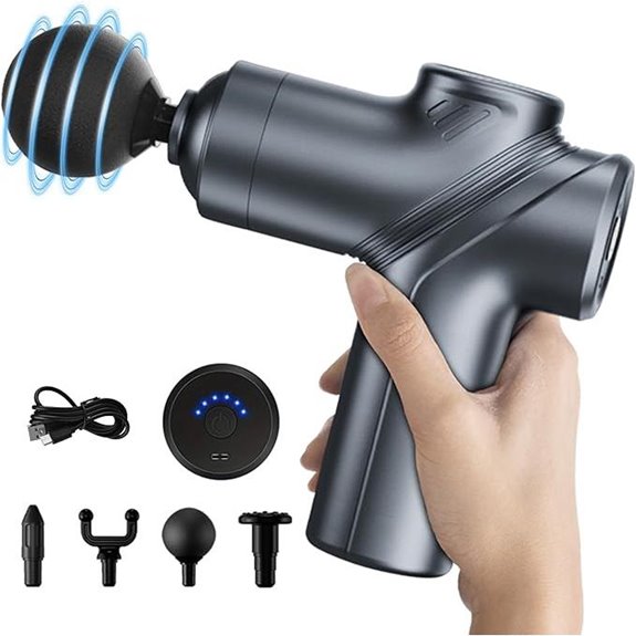 Deep Tissue Massage Gun with Interchangeable Heads