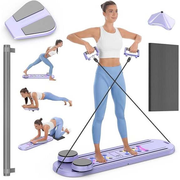 Rayspace 7-in-1 Foldable Pilates Reformer Set