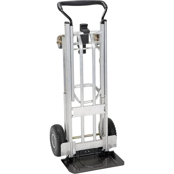 COSCO 4-in-1 Folding Series Hand Truck with Flat-Free Wheels