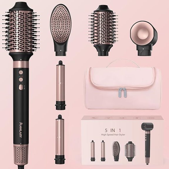 5-in-1 Ionic Hot Air Styler with Travel Bag