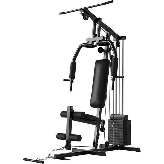Multifunctional Home Gym with 100LB Weight Stack
