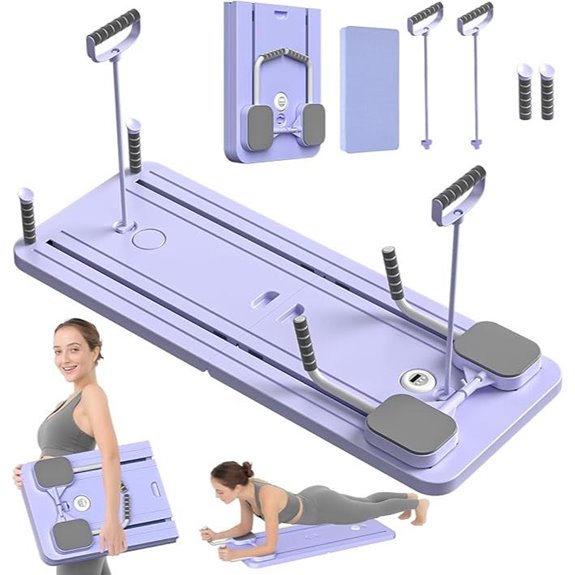 JANUA Pilates Reformer Board (5-in-1 Home Workout)