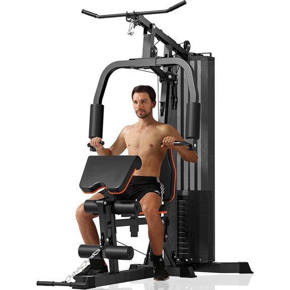 Multifunctional Home Gym Workout Machine with Weights