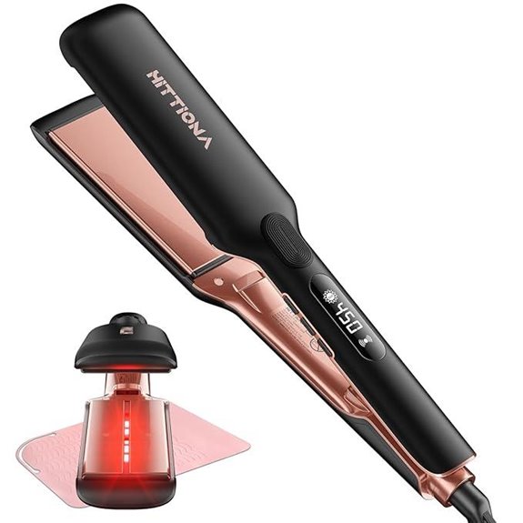 Ceramic Flat Iron Hair Straightener with Vibration Technology