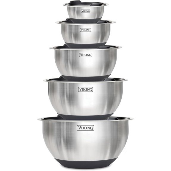 VIKING 10-Piece Stainless Steel Mixing Bowls Set
