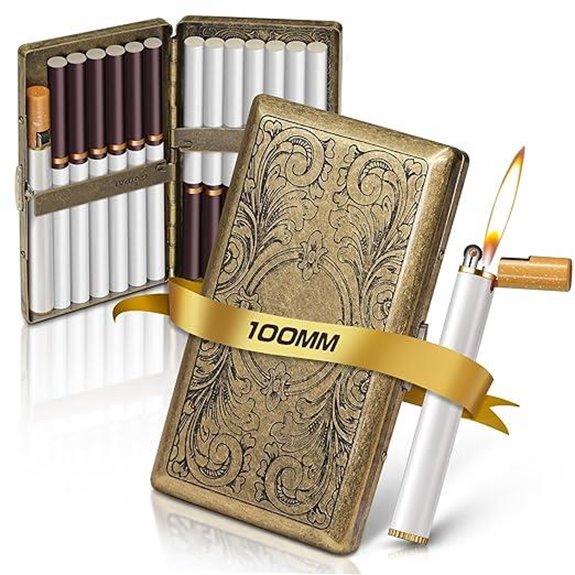 X-LIGHTER Vintage Cigarette Case & Lighter Set