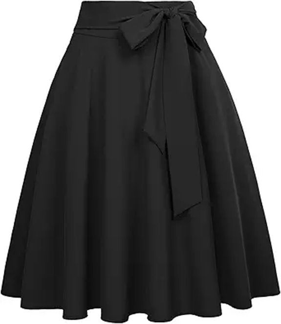 Belle Poque Women's High Waist A-Line Skirt