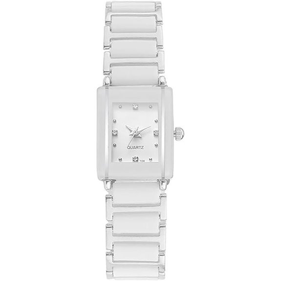 BESTKANG Vintage Square Ceramic Women's Quartz Watch