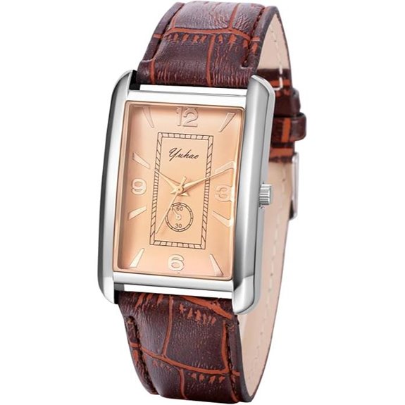 Avaner Vintage Square Leather Quartz Wrist Watch