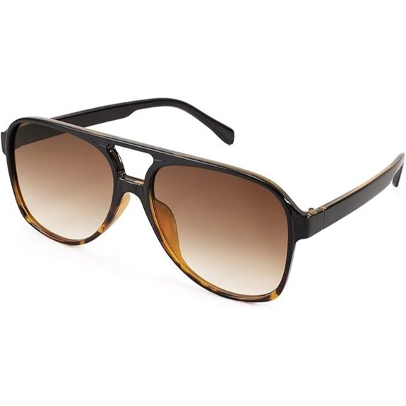 FEISEDY 70s Retro Aviator Sunglasses for Women Men
