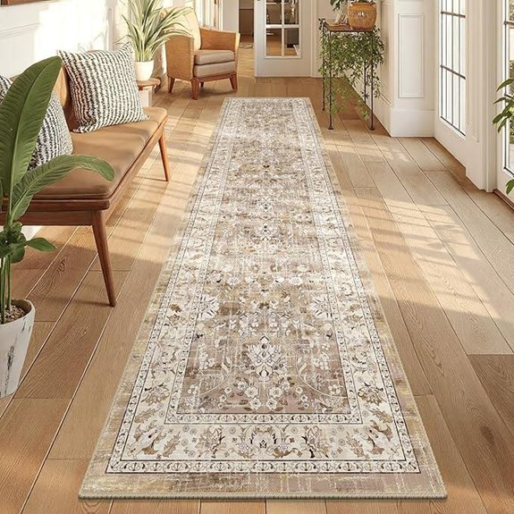 LOKHOM Washable Vintage Runner Rug with Non-Slip Back