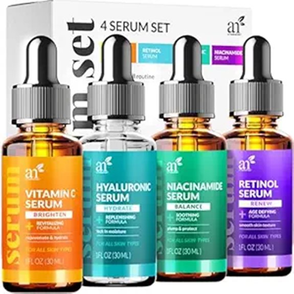 Vitamin C Serum Skin Care Set with Retinol Hyaluronic