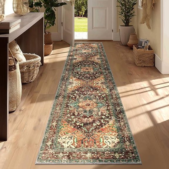 Yamaziot Washable Non-Slip Boho Rug Runner