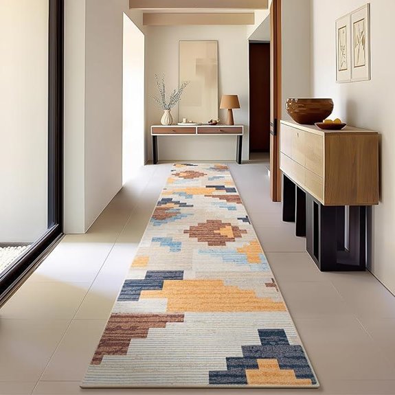 Phantoscope Washable Runner Rug 2'x10' Non-Slip Modern