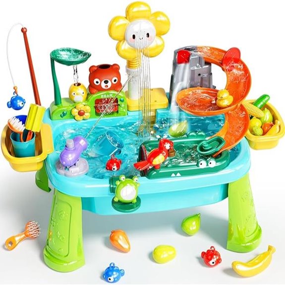 Water Table Play Sink Toys with Running Water