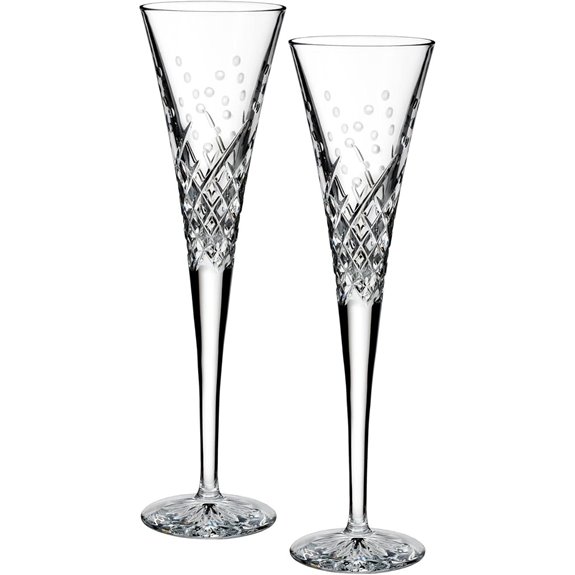 Waterford Wishes Happy Celebrations Toasting Flute Pair