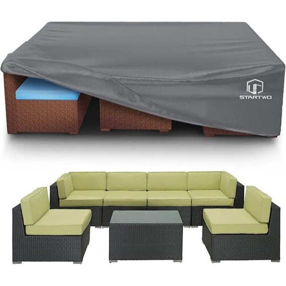 STARTWO Waterproof Patio Furniture Cover 7-12 Seats