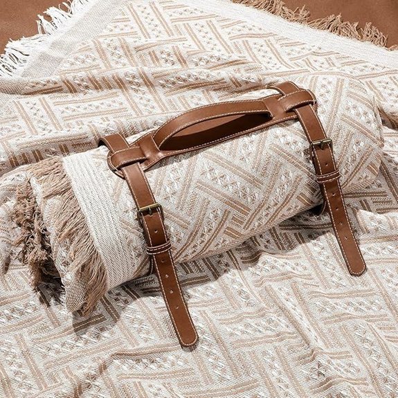 VitalCozy Waterproof Picnic Blanket with Carry Strap