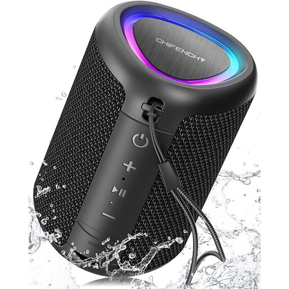 Portable Bluetooth Speaker with Lights and Waterproof