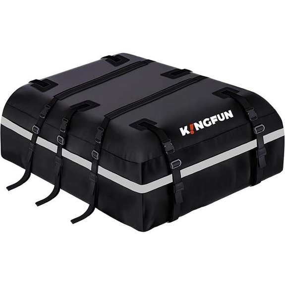 Kingfun Waterproof Car Roof Cargo Bag (20 Cu Ft)