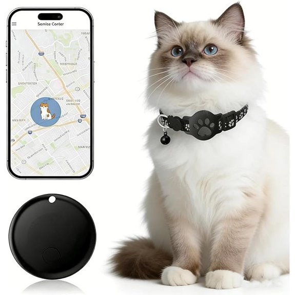 Pet GPS Collar for Cats Waterproof No Monthly Fee