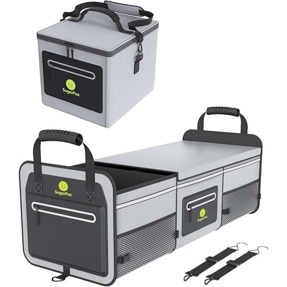 95L Car Trunk Organizer with Ice Pack Waterproof Foldable