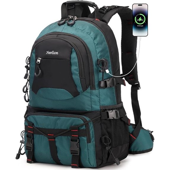 Nerlion 40L Waterproof Hiking Backpack for Men Women