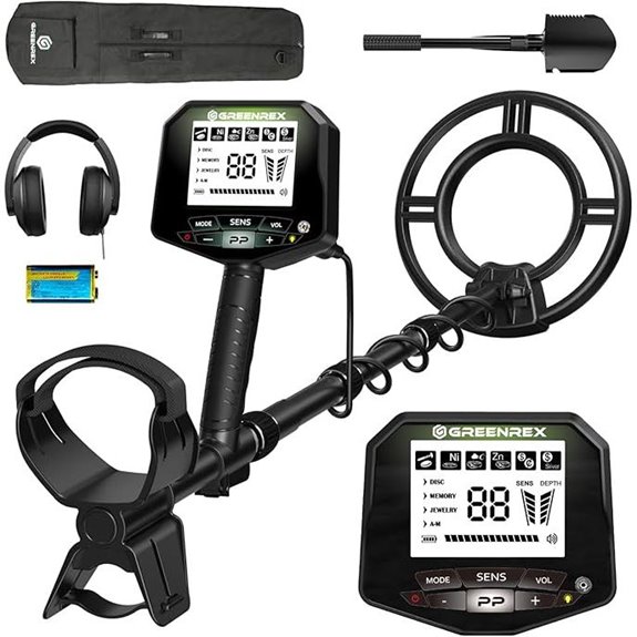 Professional Waterproof Metal Detector with LCD Display