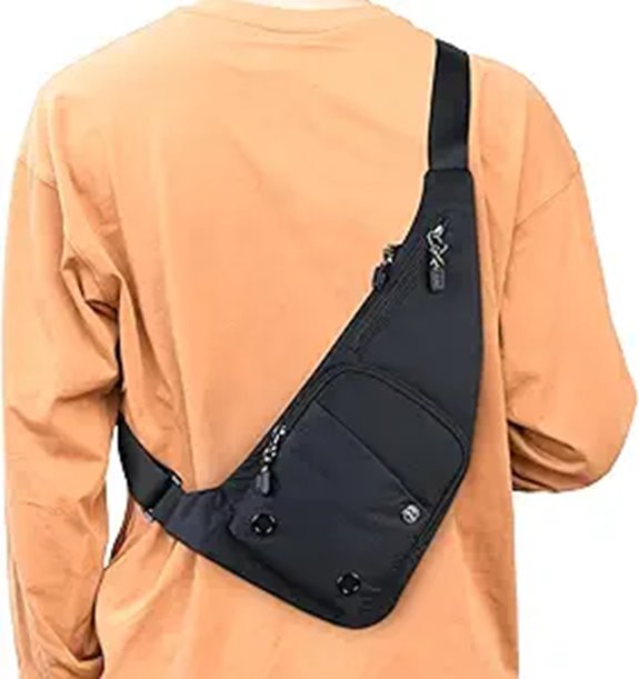 Peicees Waterproof Sling Crossbody Bag for Men