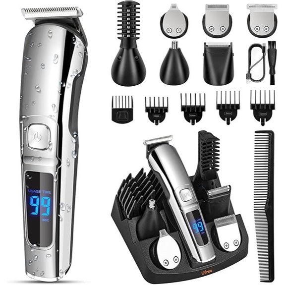 Ufree Waterproof Beard and Hair Trimmer for Men