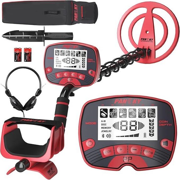 PANCKY Waterproof Metal Detector with LCD and 5 Modes