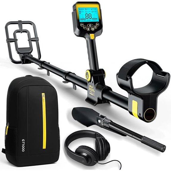 OKESAM Waterproof Metal Detector with LCD and 10 Coil