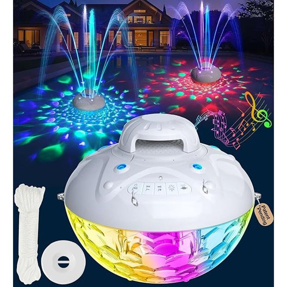 KingSom 3-in-1 Waterproof Pool Speaker with Fountain