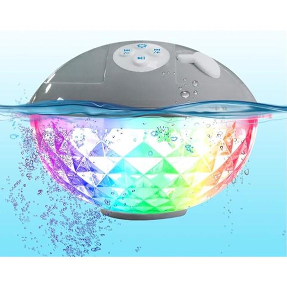 Blufree Waterproof Pool Speaker with Lights and Sound