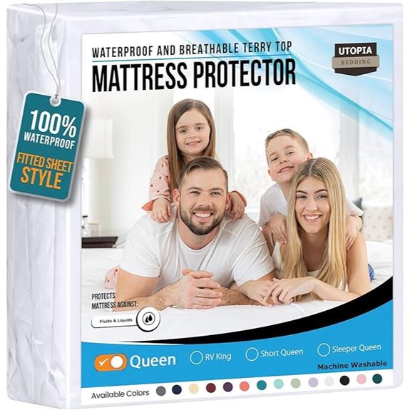 Utopia Waterproof Mattress Protector Queen Size