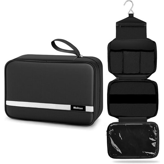 Maliton Waterproof Travel Toiletry Bag with Compartments