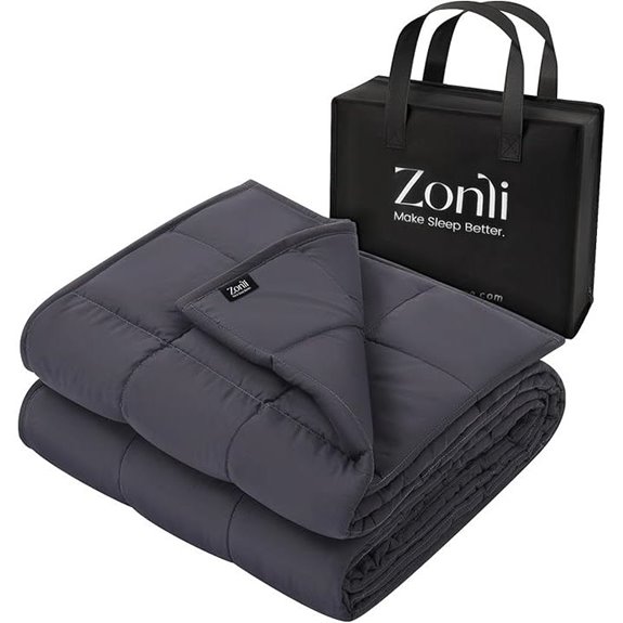 ZonLi Weighted Blanket for Adults Queen Size 17lb