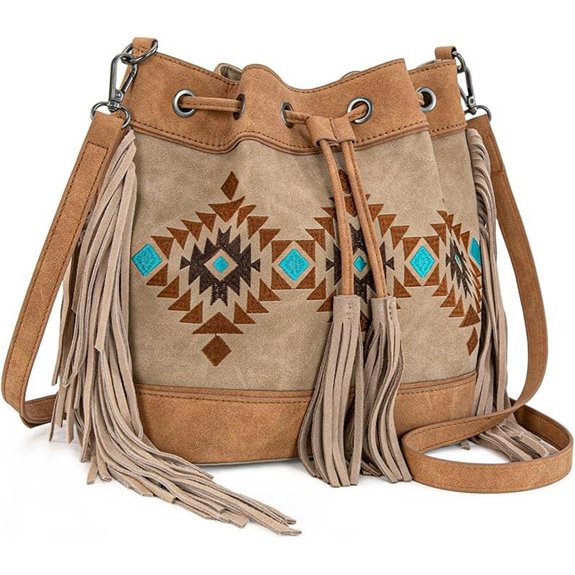 western aztec design bag