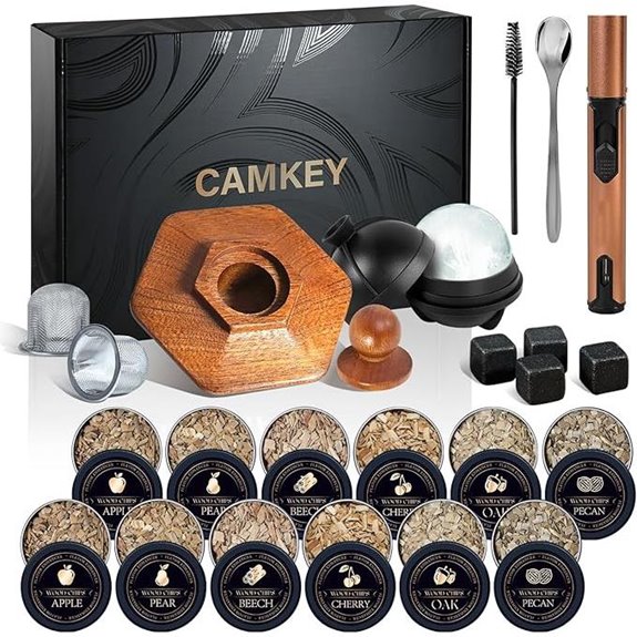 Whiskey Smoker Kit with Torch and Accessories