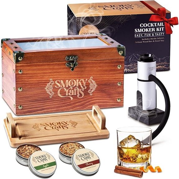 Old Fashioned Whiskey Smoker Kit with Wood Chips