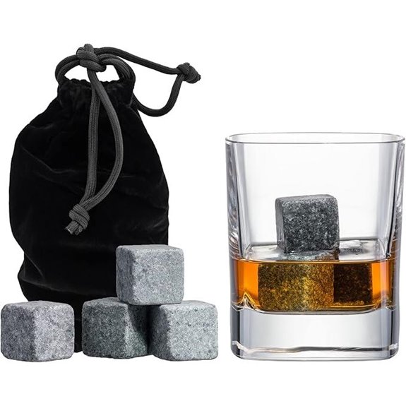 Quiseen Grey Whiskey Stones Set in Gift Box