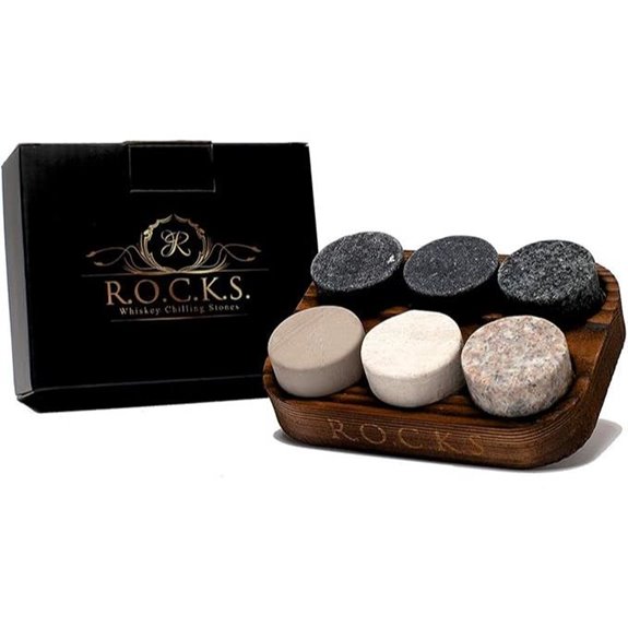 Whiskey Chilling Stones Set with Storage Tray