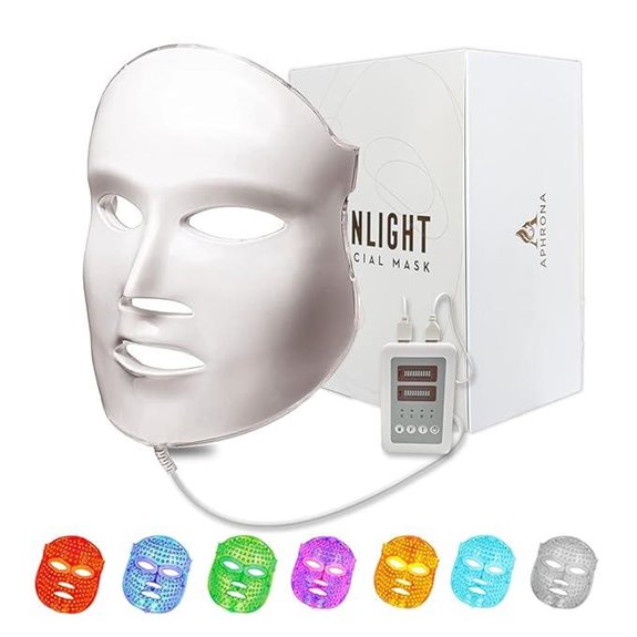 Aphrona LED Facial Skin Care Mask (White)