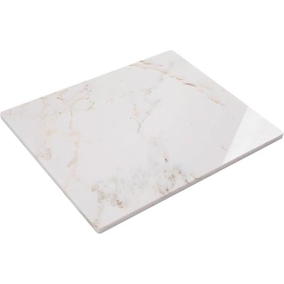 Lovdeco White Marble Pastry Board 16x20 Inch