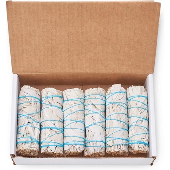 6 Pack White Sage Smudge Sticks for Cleansing